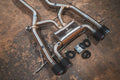 BMW G80,G82 M3,M4 3.0L Axleback, T304 SS, Carbon Fiber 4.0" Tips
