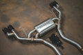 BMW G01, X3,X4 M40i 3.0L Catback, T304 SS, Carbon Fiber 3.5" Tips