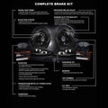 R1 19-25 Freightliner Sprinter 1500 Front & Rear Drill/Slot Black Rotors w/Super Duty Pads