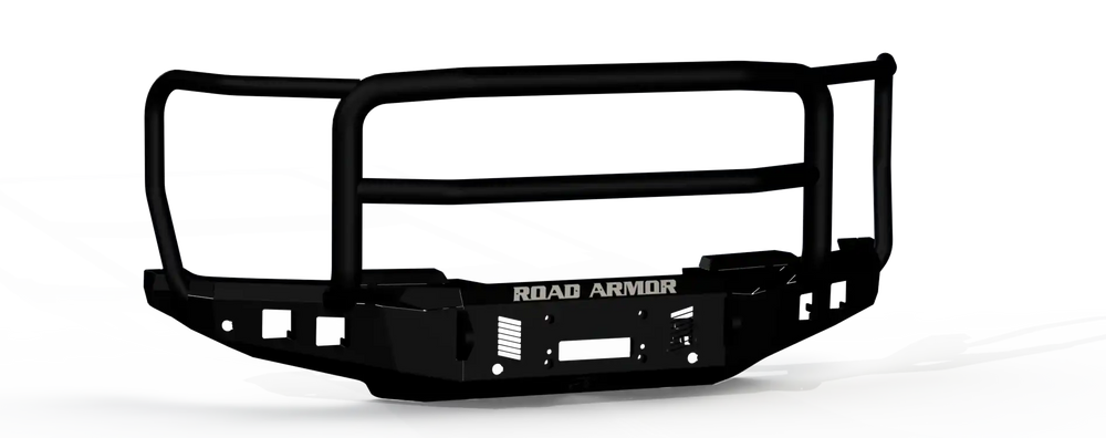 Road Armor 23-24 Ford F-450 Stealth Front Winch Bumper Lonestar Guard - Texture Black