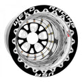 Weld V-Series 16x16 / 5x4.75 BP / 4in. BS Black Wheel - Polished Double Beadlock