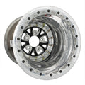 Weld V-Series 16x16 / 5x4.75 BP / 4in. BS Black Wheel - Polished Double Beadlock