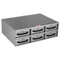 JOBOX ALUMINUM DRAWER 26 LONG FLOOR MODEL 6 DRAWERS 26 X 12 X 36