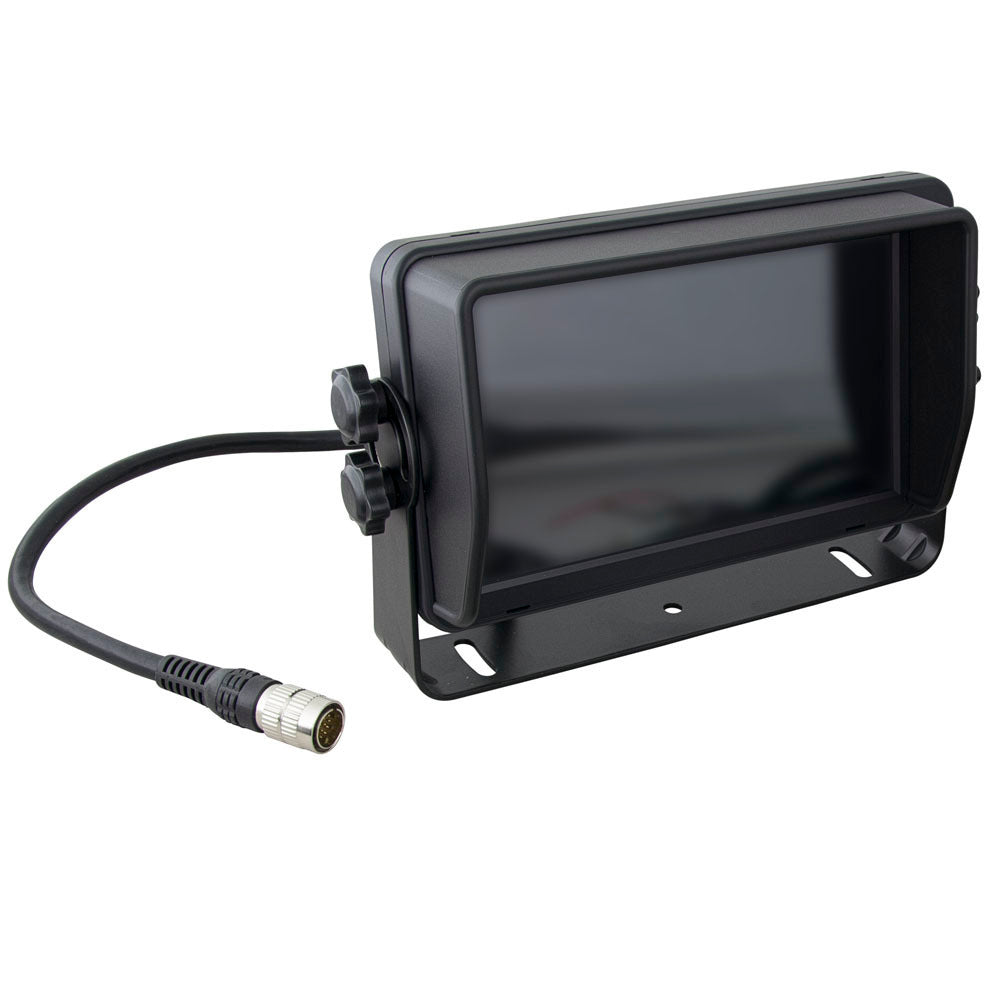 PRO COMMERCIAL 7IN HD SINGLE VIEW DISPLAY MONITOR W/4 CAM IN