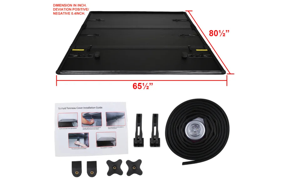 2500LT CREW DOUBLE CAB HARDFOLD TRIFOLD COVER 1615/1960/1568MM 200LT CREW CAB DOUBLE CAB