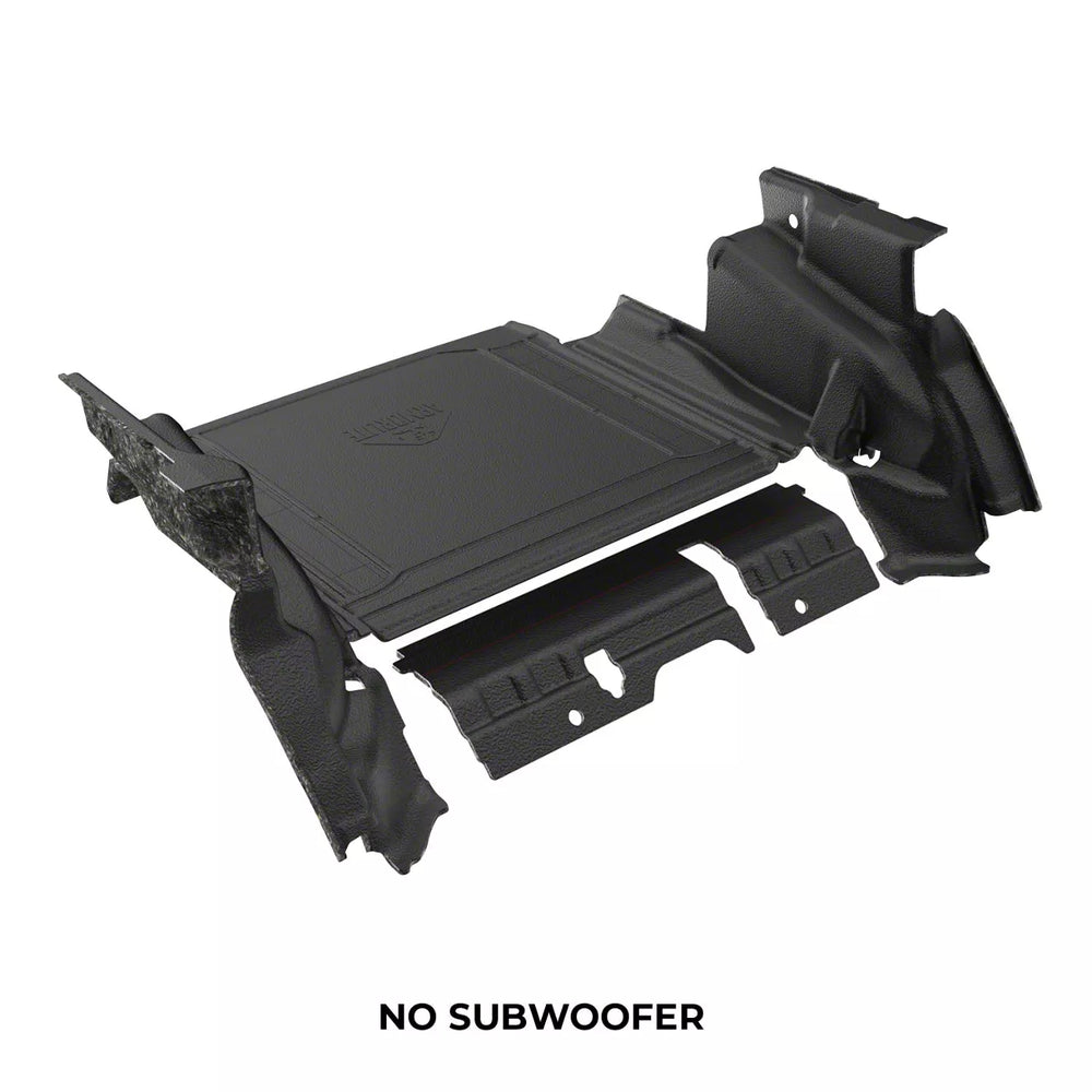 Armorlite 18-23 Jeep Wrangler JLU 4DR cargo set (cargo mat closeout wheelhouse covers (l/r) NO subwoofer desert khaki