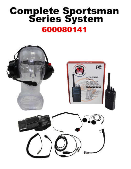 SPORTSMAN RADIO SYSTEM INCLUDES (2)