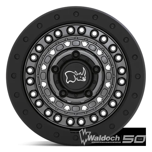 BARRICADE 20X9 5X5.0 18MM GUN BLACK W/ BLACK ROCK GUARD