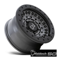 BARRICADE 20X9 5X5.0 18MM GUN BLACK W/ BLACK ROCK GUARD