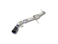 Carven 19-23 Ford Ranger L4 2.3L TR Muffler Over Axle Dump Kit w/ 4in Ceramic Coated Black Tip