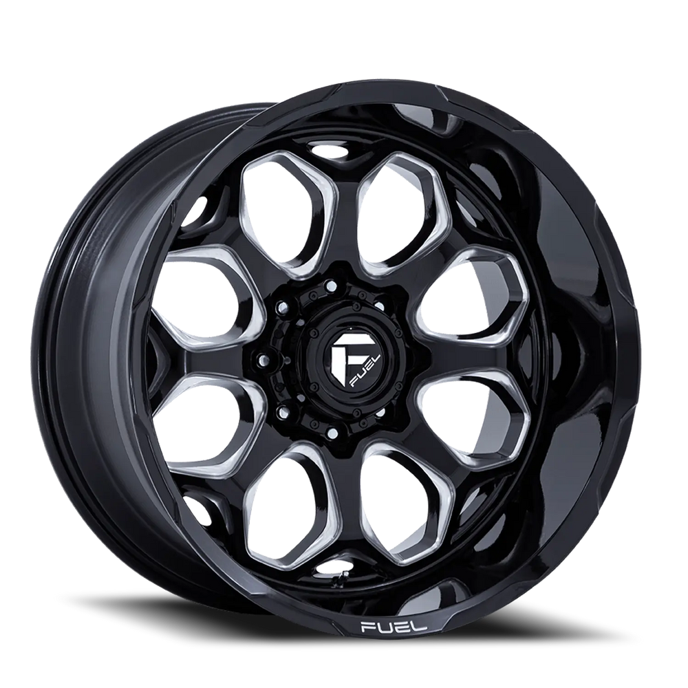 D862 22X10 8X180 G-BLK MILL -18MM