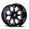 D862 22X10 8X180 G-BLK MILL -18MM