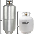 LIGHTWEIGHT ALUMINUM 40LB PROPANE T