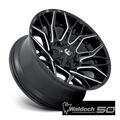 D769 22X10 8X6.5 G-BLK-MILL -18MM