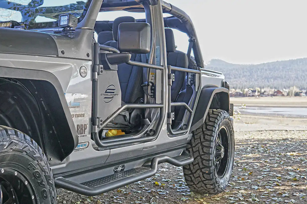 18C WRANGLER JL UNLIMITED 4DOOR TEXTURED BLACK HD SIDEBAR