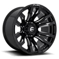 ~(60 lbs. 25X25X15)~ BLITZ 22x12 8x165.10 GLOSS BLACK MILLED (-44 mm)