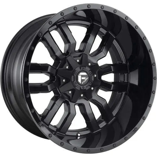 ~(55 lbs. 25X25X15)~ SLEDGE 22x12 8x170.00 MATTE BLACK GLOSS BLACK LIP (-44 mm)
