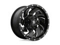 ~(57 lbs. 25X25X15)~ CLEAVER 22x12 5x114.30/5x127.00 GLOSS BLACK MILLED (-44 mm)