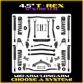 18C WRANGLER 2DR 4.5IN TREX NO LIMITS HYBRID SYSTEM W/6IN REAR STRETCHS1 FRONT/REAR LIFT KIT
