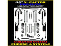 18C WRANGLER JL 2DR 4.5IN ALUM COIL OVER SYS W/ PB+J LOWER MID ARMS FRONT & REA