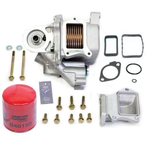 1719 L5P DURAMAX WCFAB X PPE HIGH CAPACITY ALUMINUM OIL PAN SPARKLE COPPER
