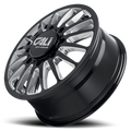 CALI OFF-ROAD SUMMIT DUALLY REAR 9110 GLOSS BLACK MILLED SPOKES 20X8.25 8-200 -192MM 142MM