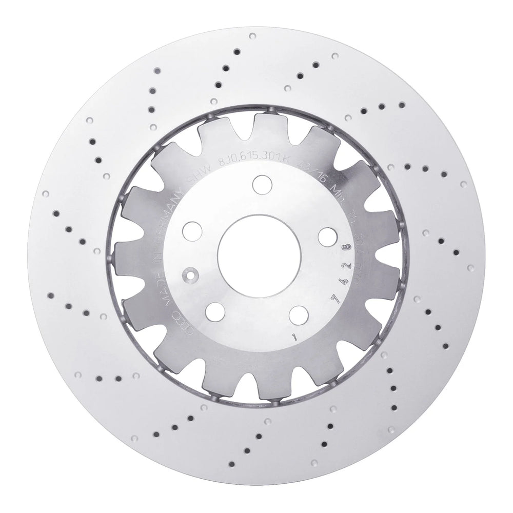DFC 12-13 Audi TT Quattro RS Front Drilled Hi-Carbon Alloy Geomet Coated Rotor