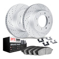 DFC 19-25 Ram 2500 Front Drilled & Slotted Geoperformance Rotors 5000 Advanced Brake Pads w/Hardware