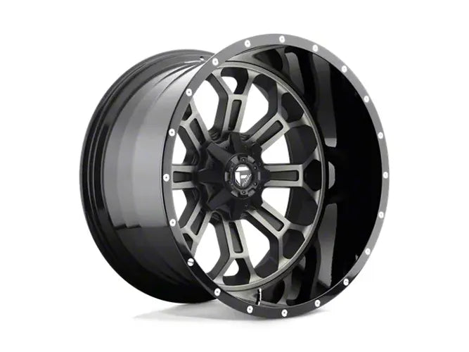 ~(55 lbs. 25X25X15)~ CRUSH 22x12 8x170.00 GLOSS MACHINED DOUBLE DARK TINT (-44 mm)