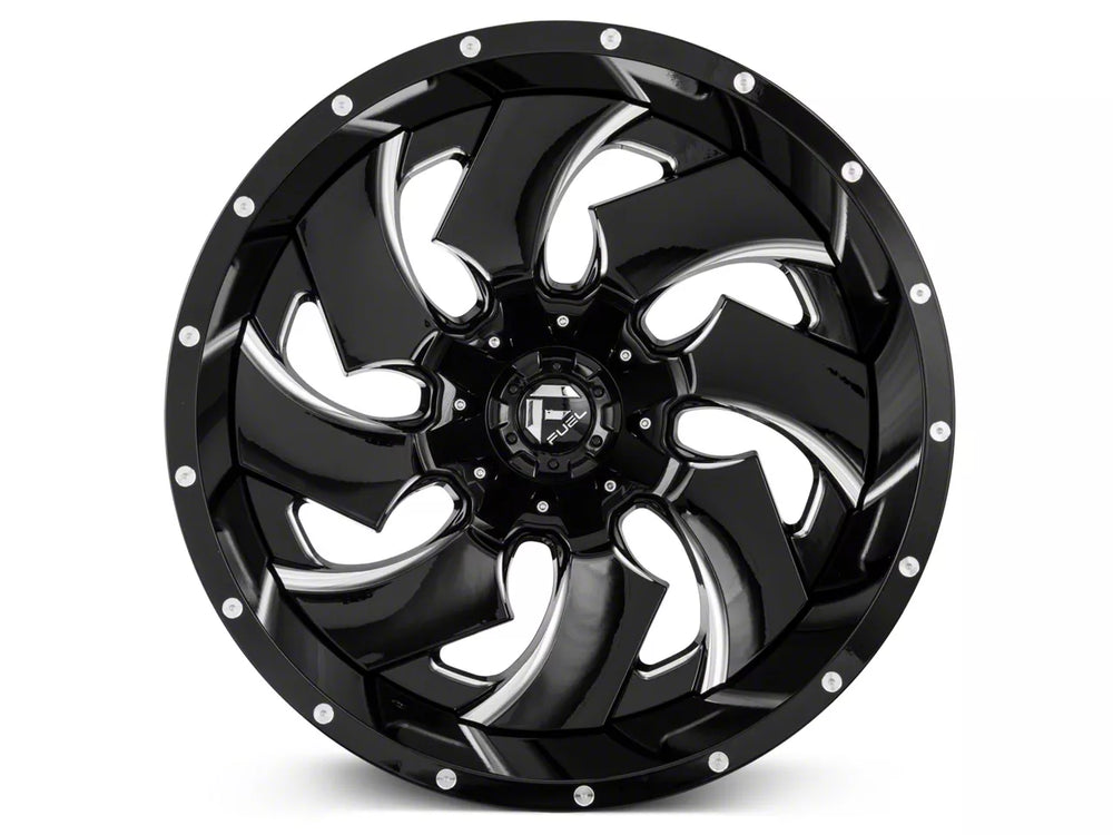 ~(57 lbs. 25X25X15)~ CLEAVER 22x12 6x135.00/6x139.70 GLOSS BLACK MILLED (-44 mm)
