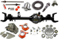 ~(340 lbs. 84X24X24)~ Pro Rock 44 Unlimited Front Axle Assembly 2007-2018 Jeep JK Eaton ELocker4 5.38 RandP 1350 Yoke Extra Caster .50 XD Wall Raised Track Bar Brkt/SS Tabs Loose 65.5 Width OEM Ball Joints No Shafts