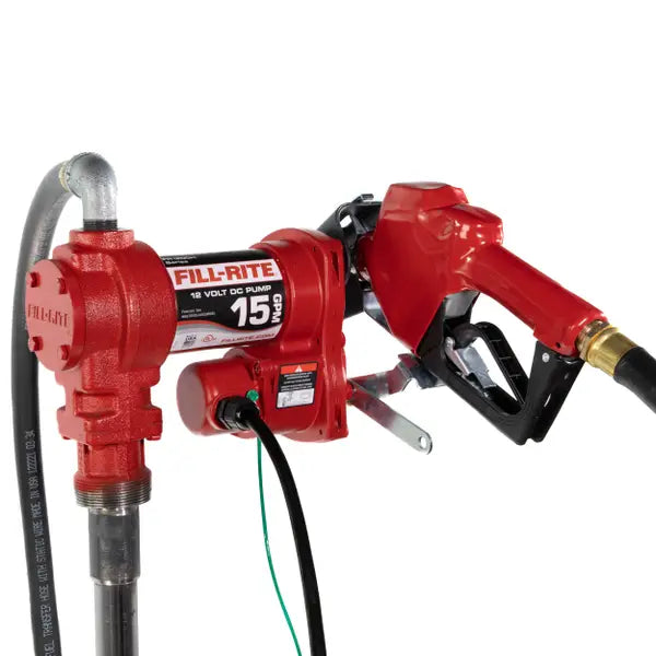 12V DC 15 GPM FUEL TRANSFER PUMP WITH AUTOMATIC NOZZLE