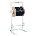 CABLE REEL HOLDER 2 SPOOL FLOOR MOUNT 42.5 X 193/4 X 161/4 STEEL WHITE FINISH