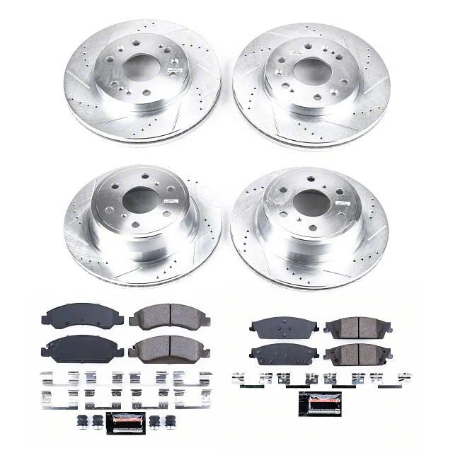 Power Stop 15-19 Cadillac Escalade Front & Rear Z23 Evolution Sport Brake Kit