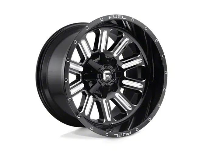 ~(52 lbs. 25X25X13)~ HARDLINE 22x10 8x170.00 GLOSS BLACK MILLED (-18 mm)