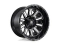 ~(52 lbs. 25X25X13)~ HARDLINE 22x10 8x170.00 GLOSS BLACK MILLED (-18 mm)