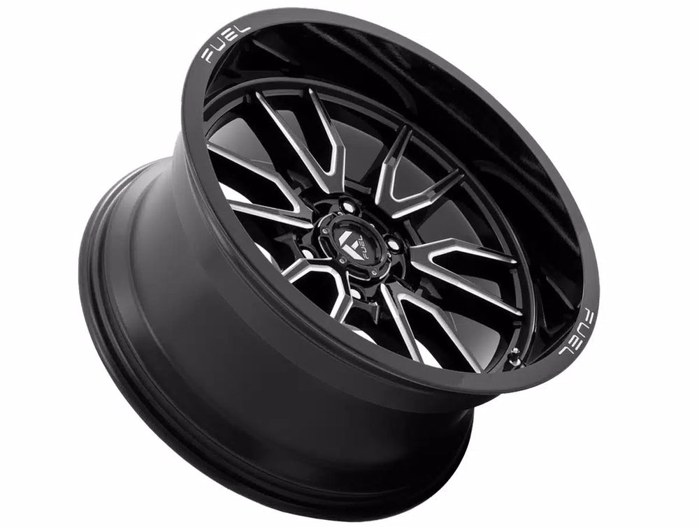 D761 22X10 6X135 G-BLK MILL -18MM