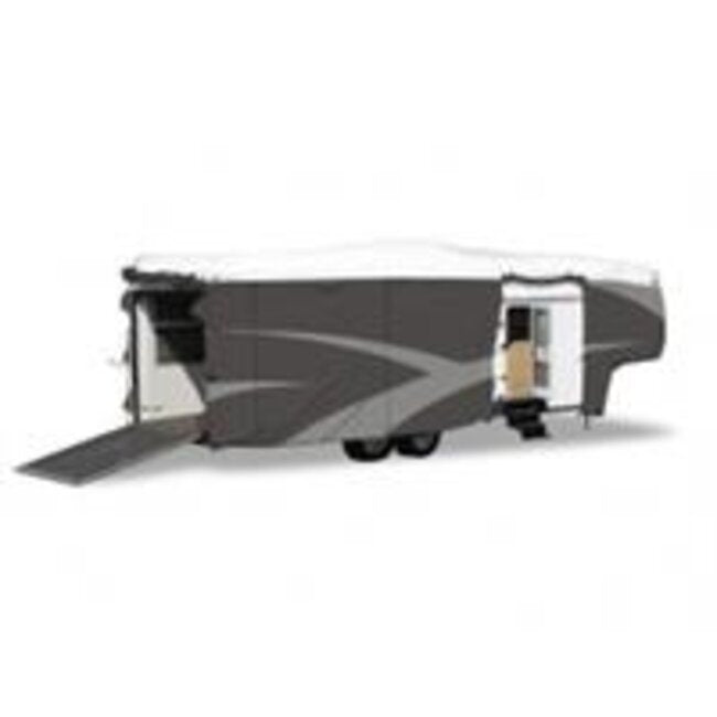 DESIGNER SERIES OLEFIN HD 5TH WHEEL COVER FITS 31 FT 1 IN 34 FT GRAY