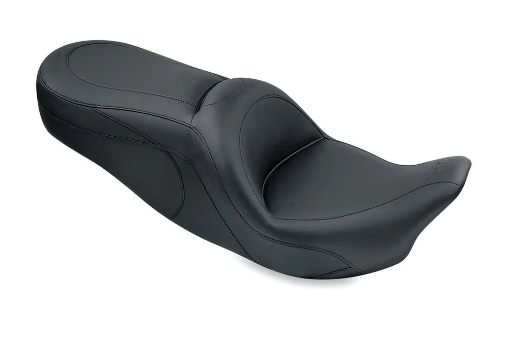 Mustang 08-21 Harley Electra Glide Std,Rd Glide Rd King, Str Glide Sport Touring 1PC Seat - Black