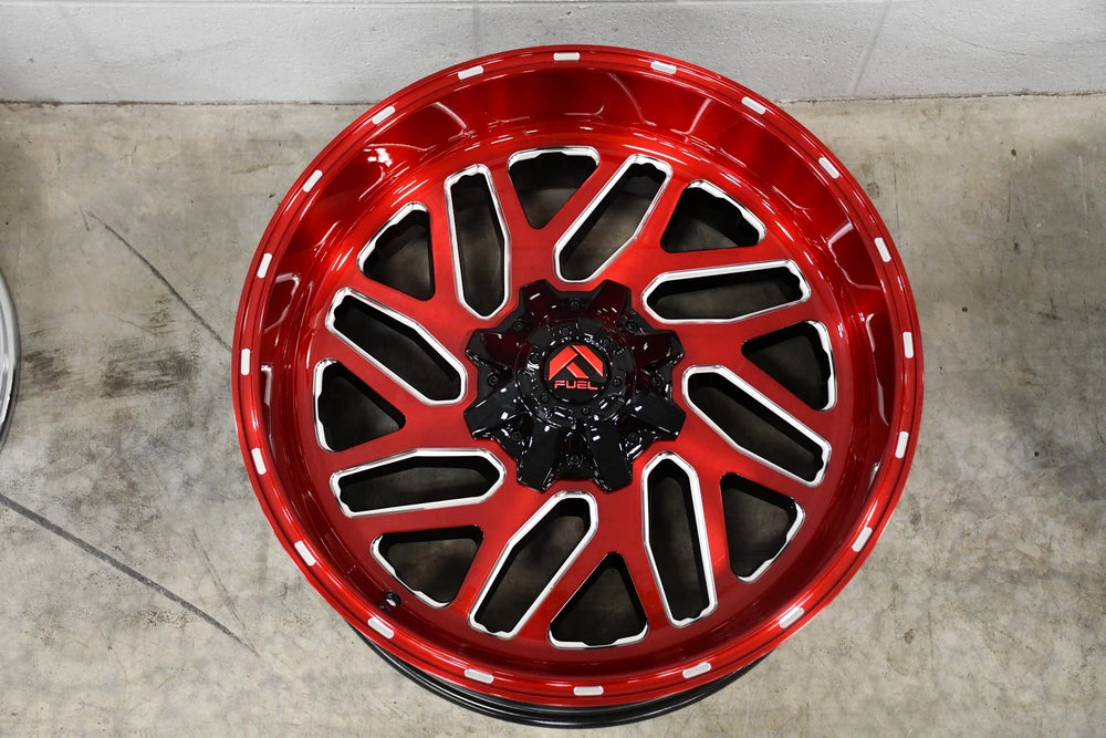 D691 22X10 8X6.5 BRSH-RED-MIL -18MM