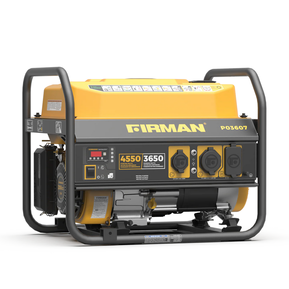 GAS POWERED 4550/3650 WATT EXTENDED RUN TIME PORTABLE GENERATOR CARB COMPLIANT