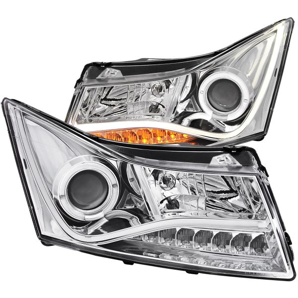 1113 CRUZE PROJECTOR HALO CHROME CLEAR(CCFL BAR DESIGN)HEADLIGHTS DRIVE/PASS