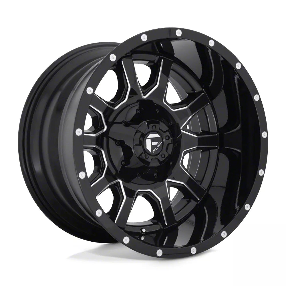 ~(49 lbs. 23X23X15)~ VANDAL 20x12 8x170.00 GLOSS BLACK MILLED (-43 mm)
