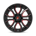D712 22X10 6X135/5.5 GL-BLK-RTTC -18MM