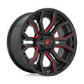 D712 22X10 6X135/5.5 GL-BLK-RTTC -18MM