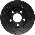 R1 Concepts Brake Rotors - Carbon Coated w/ Optimum Oe Pads Hdw Fits Audi A6