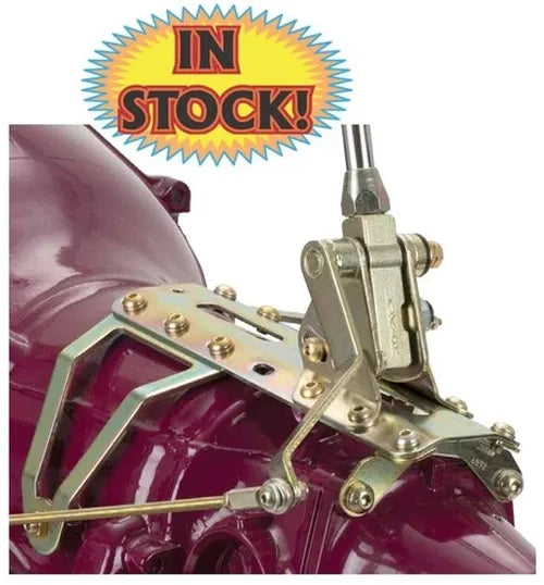 CASE MOUNT SHIFTER GM TH400 TRANS W/CHROME 32IN DBL BEND LEVER & MUSHROOM KNOB