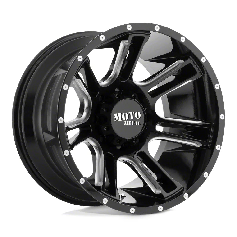 ~(60 lbs. 25X25X15)~ BLITZ 22x12 8x165.10 GLOSS BLACK (-44 mm)