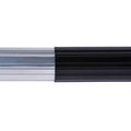 22FT CUTTOFIT BLACK POWDER COAT ROLLER TUBE/WHT END CAPS/LIGHT RAIL/LED LIGHTS (RANGE 22FT15FT)