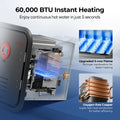 TANKLESS WATER HEATER 55KBTU W/STAGED COMBSTN FUNCTNDOOR SOLD SEPARATELY